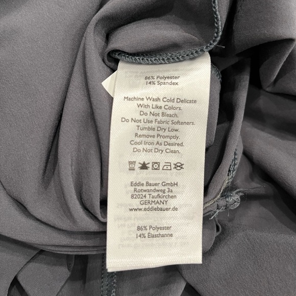 Eddie Bauer Departure Lightweight Grey Belted‎ Jumpsuit Travel Ready Size Medium - Picture 13 of 14